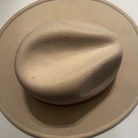 TERESSA FOGLIA Curateur Lynn Rachel Zoe Fedora Boho Rancher Felt Ivory Hat - Picture 4 of 8